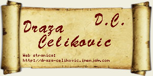 Draža Čeliković vizit kartica